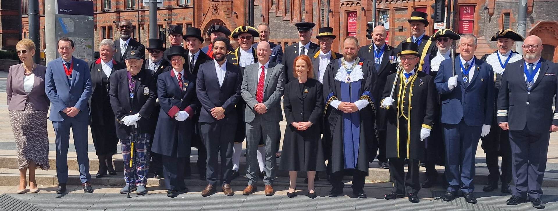 Group of members of the Guild of Mace-bearers at the annual conference in 2020